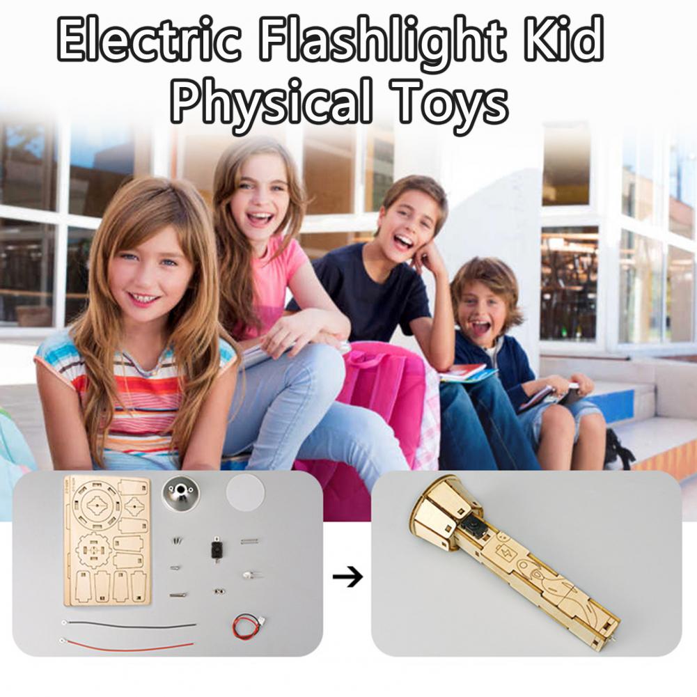 Wooden DIY Flashlight Puzzle K - Science Project Physics 评论和价格