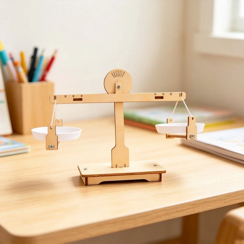 Wooden DIY Balance Scales Asse - Science Project Physics 评论和价格