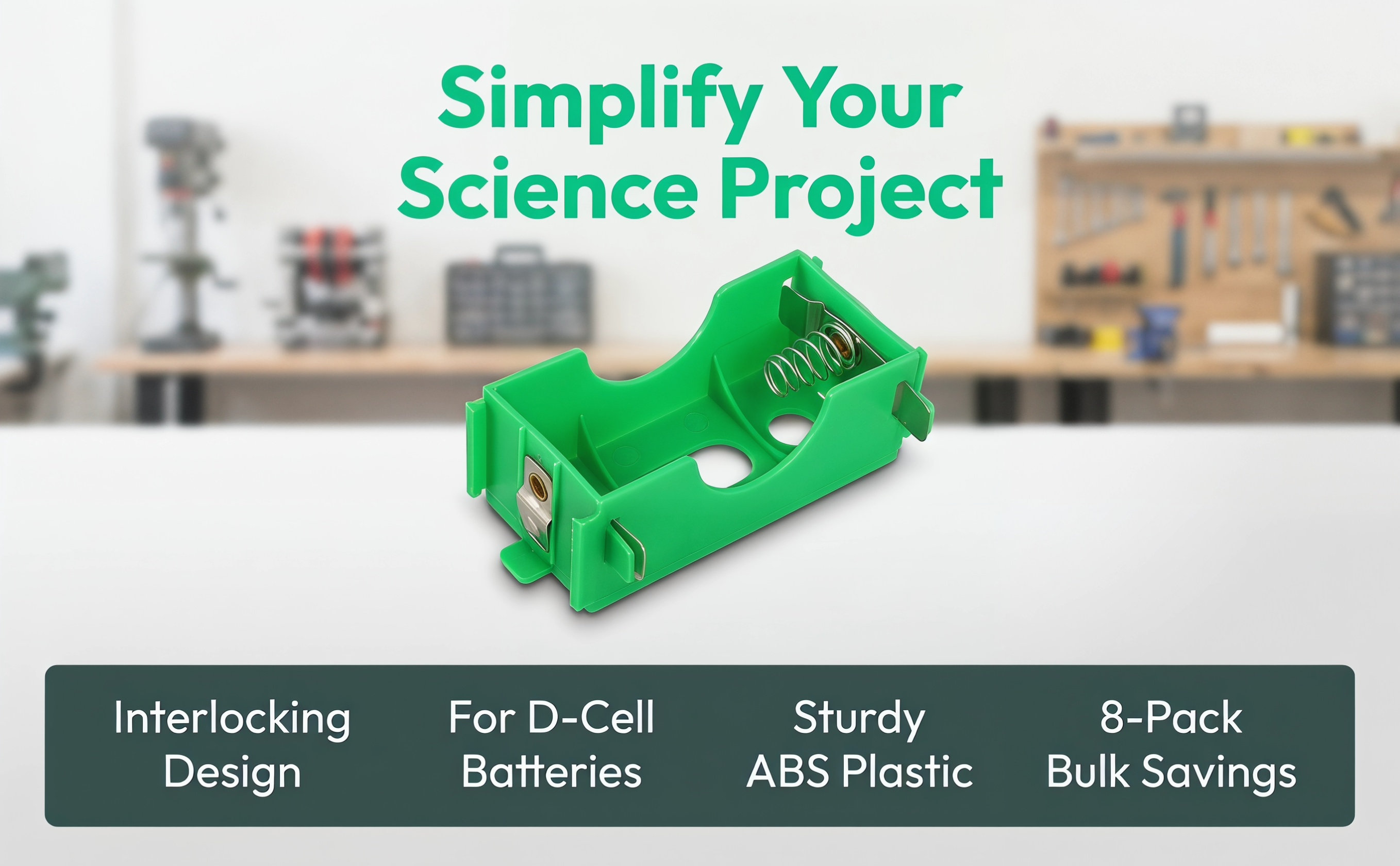 8Pcs ABS Battery Box for Physi - Science Project Physics 评论和价格